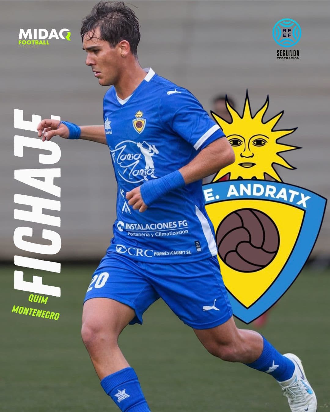 Nuevo equipo para Quim Montenegro